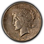 1921 $1 Silver Peace Dollar - High Relief Key Date - AU - SKU-B5765