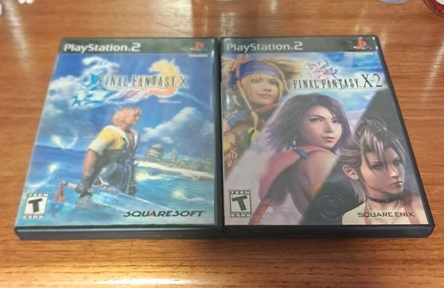Final Fantasy X & X2 PS2 Black Label PlayStation 2 Games. pristine condition