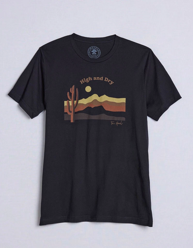 Camiseta Tin Haul Unisex Alta Y Seca Negra 100% Algodón S/S Foto 2 de 2