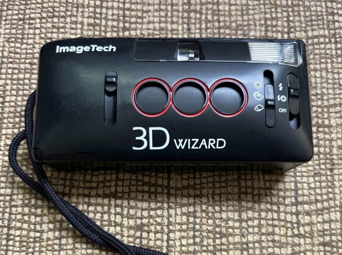 ImageTech 3D Wizard 35mm Film Point & Shoot Camera Triple