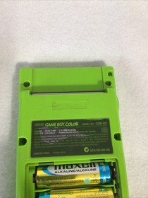 Nintendo Game Boy Color Kiwi Green w/Games Bundle