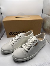 ECCO Womens Soft 7 Womens Lace Up White Shoe ...