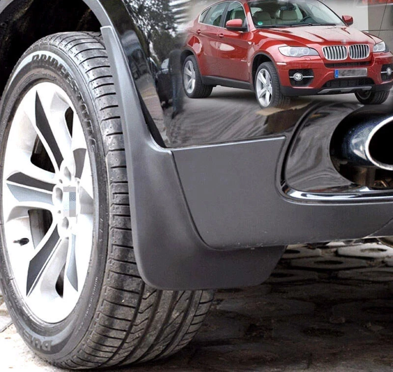 Guardabarros moldeados delanteros y traseros originales para BMW X6 E71 E72 2008-2014 Foto 3 de 4