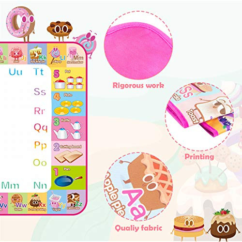 Aqua Water Doodle Mat - 60 X 40 Inches Kids Toddlers Educational Large/Pink - Picture 4 of 8