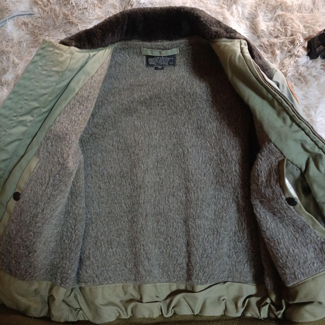 Buzz Ricksons B15 Flight Jacket Gray Size 36 Mens… - image 16