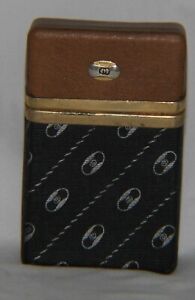 Vintage Rare GUCCI Black Brown Hard Cigarette Case, Business Card Case