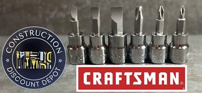 Craftsman 6pc 3/8 Dr Screwdriver Socket Bit Set NEW