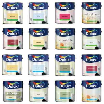 Dulux glatte cremige Dispersions-Seidenfarbe für Wände und Decke 2,5 l - alle Farben