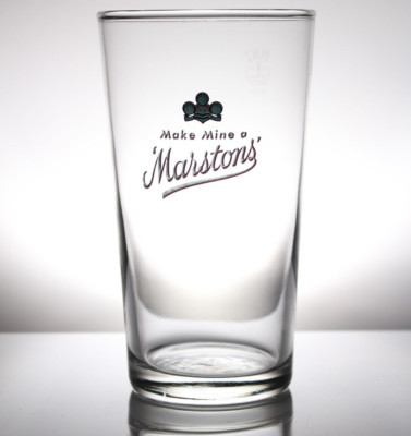 Vintage Pint Bierglas Make Mine a Marstons