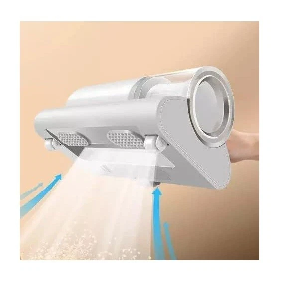 Tragbarer drahtloser Staubsauger für Bettmatratzen mit UV-Licht/Heißluft, Weiß - Bild 3 von 4