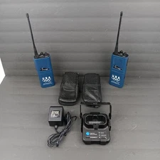 2 Motorola Hand Held Radio 1996 Olympics MODEL P24SHE20G2AA Tested With Charger