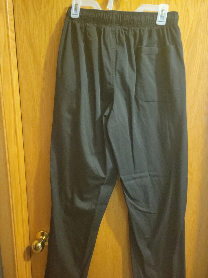 Chef Works  Chefs Cooks Black Elastic Uniform Pants With Zipper Sz 3XL RG Used  - Image 2 of 4