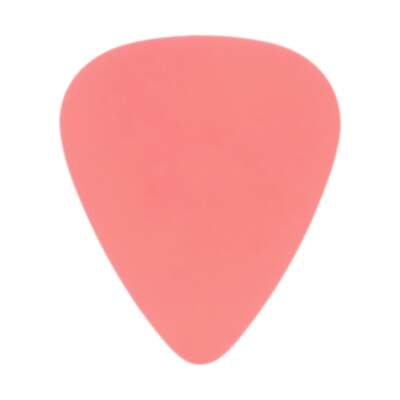Delrin Bright Pink Guitar Or Bass Pick - 0.50 mm Light - Made In USA - 351 Shape