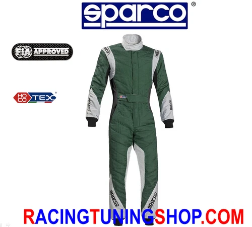 SPARCO EAGLE RS8.1 SUIT SIZE 52 HOCOTEX RACING SUIT FIA 8856-2000 GREEN 0011272
