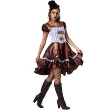 Kostüm Damen Steampunk Lady Gothic viktorianisch Retro Fasching Karneval