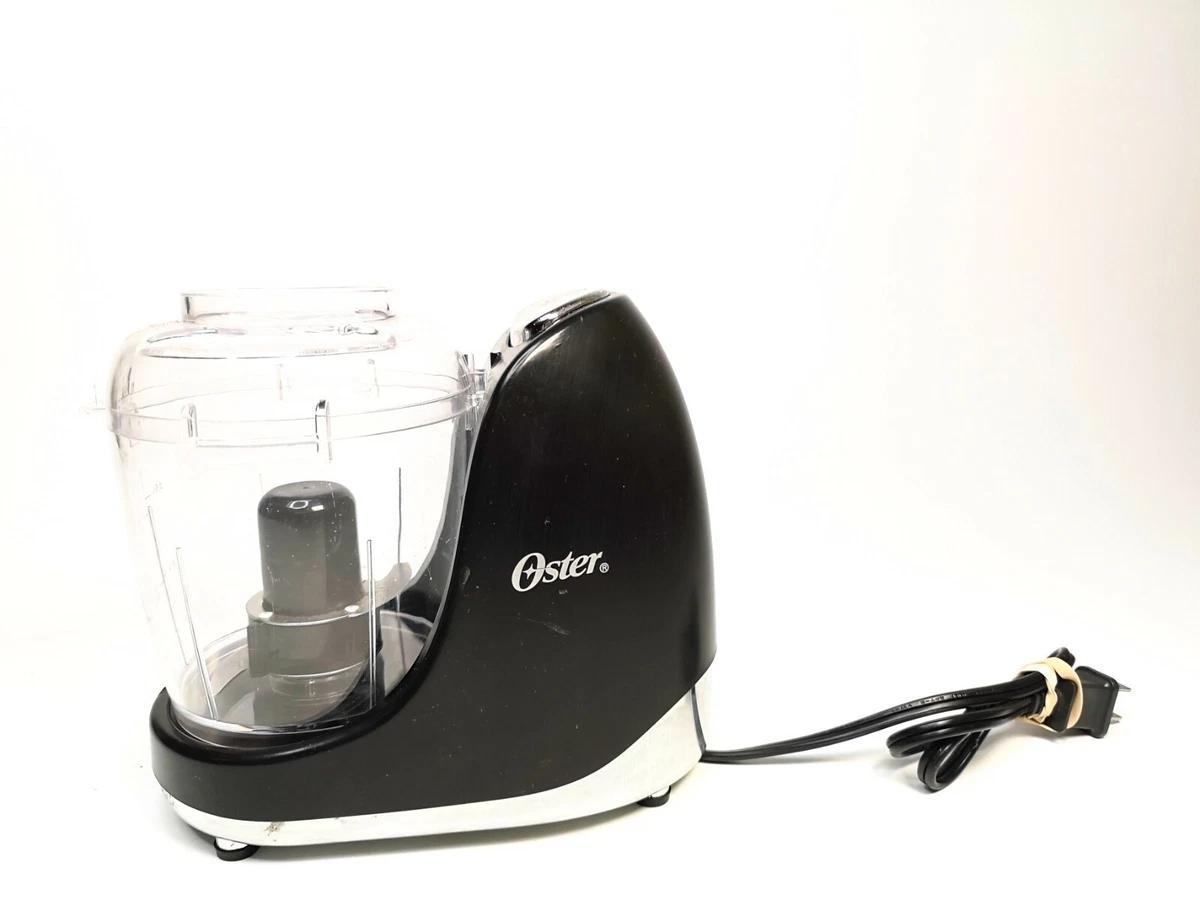 Oster 3-Cup Mini Food Chopper With Whisk, Black