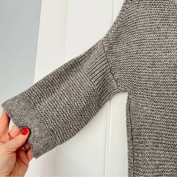 Vestido Suéter 3.1 Phillip Lim Para Mujer Mezcla Cachemira Tejido Manga Campana Gris Mediano Foto 3 de 4