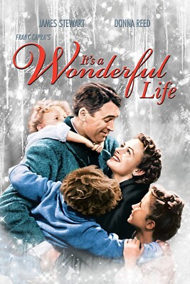 1946 Its A Wonderful Life Movie Poster 11X17 James Stewart George Bailey     