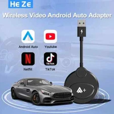 Wireless Video Android Auto Adapter for OEM Wireless CarPlay Cars