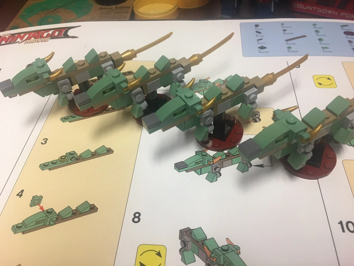 Lego Barnes Noble Ninjago Green Dragon Build With Instructions