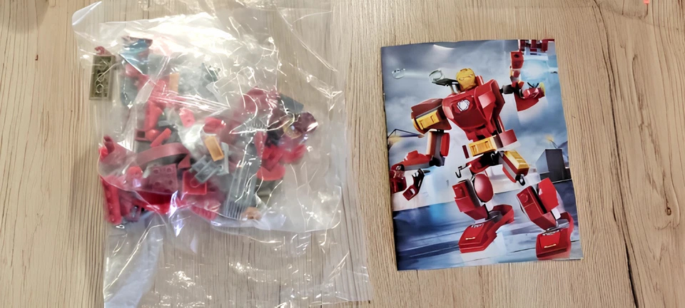 Juego de bloques de construcción Iron Man - rompecabezas 3D - con manual de instrucciones en papel Foto 3 de 3