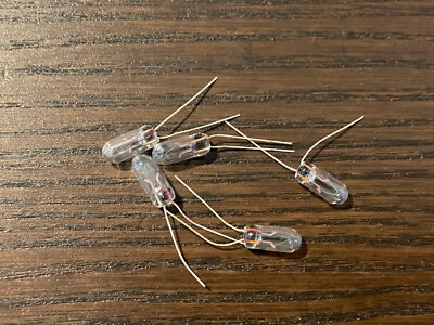 5 New Grain of Wheat 8v 50ma 4mm Bulbs for Pioneer QX-747 QX-949 Scope Indicator