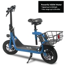 RECHARGEABLE FOLDING ELECTRIC SCOOTER ADULT KICK E-SCOOTER SAFE URBAN COMMUTER