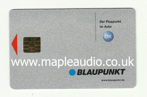 Blaupunkt Paris RCM169 7 648 605 310 Keycard - Brand New Genuine Part
