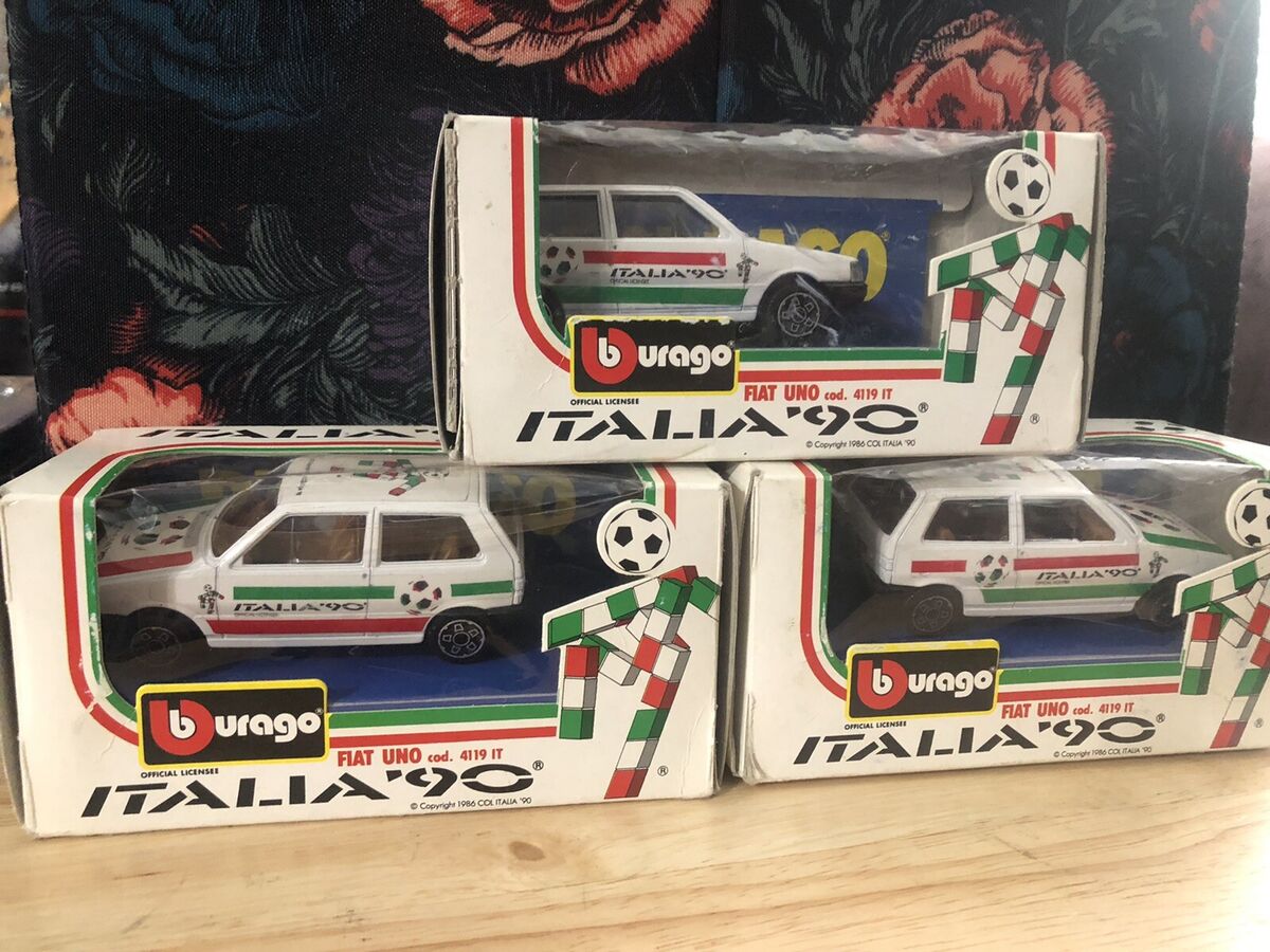 Lot Bundle Of 3 Boxed BURAGO 1/43 CLASSIC FIAT UNO ITALIA 90