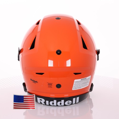Riddell SpeedFlex ADULT Helmet - White SF-2BD Facemask + US Helmet Flag Decal - Picture 84 of 88