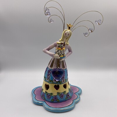 Blue Sky Clayworks Ceramic Whimsy Birthday Queen Candle Holder Heather Goldminc