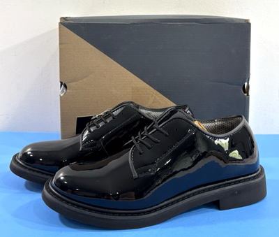 Black Patent Dress Oxford NIB NIB Hugo Boss Patent Leather Oxford Black Evening Shoes Size  main image 2