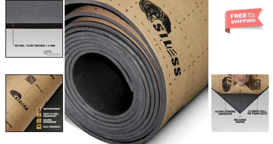 36 Sqft Closed Cell Foam for Superior Car Soundproofing & Heat Barrier - Image 2 of 4