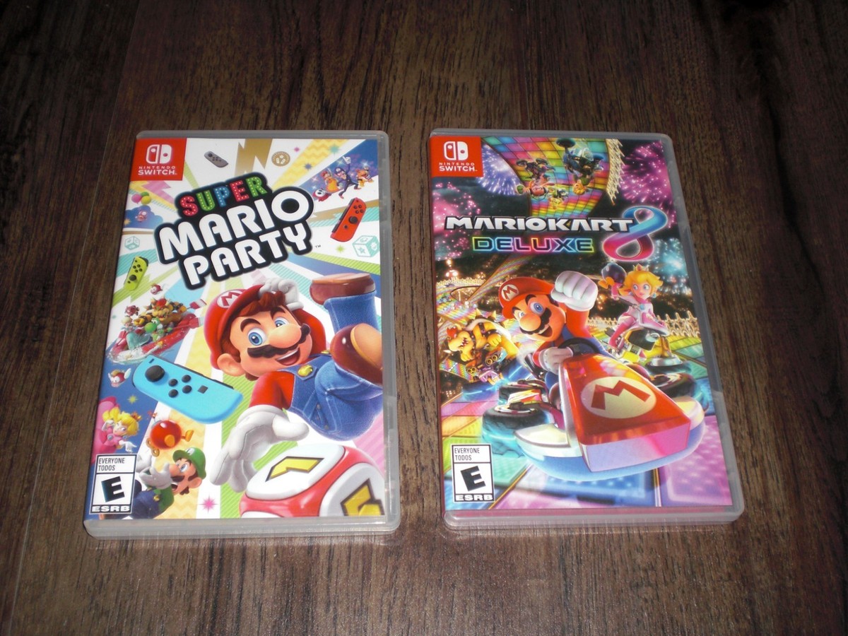 Mario Kart 8 Deluxe + Super Mario Party 4 Nintendo Switch Console
