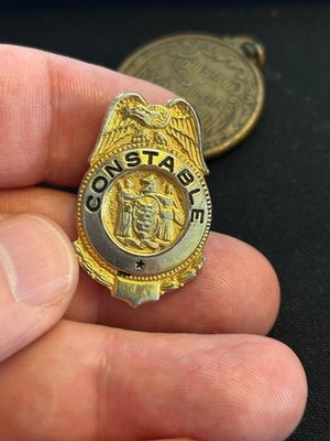 New Jersey Constable Badge Pin Vintage (A2026A)