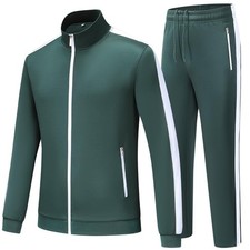 Feiairuike Men's Tracksuits 2 Piece Outfits Sweatsuits for Men Long Sleeve Track