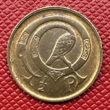 Ireland 1978 Bronze 1/2 (Half) Penny. KM# 19