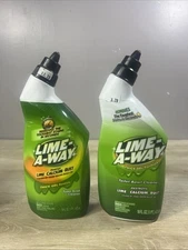 LOT of 2 LIME AWAY TOILET BOWL CLEANER THICK GEL FORMULA 16 OZ BOTTLE