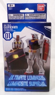 Bandai Gundam Ultimate Luminous 01 RX-78-2 with Beam Saber 4'' Figure New