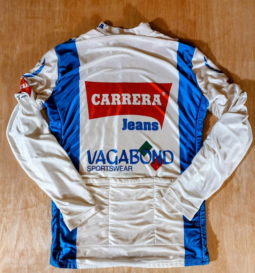 Chaqueta de ciclismo térmica Carrera Vagabond Italia 90 1990 original vintage. Foto 3 de 4