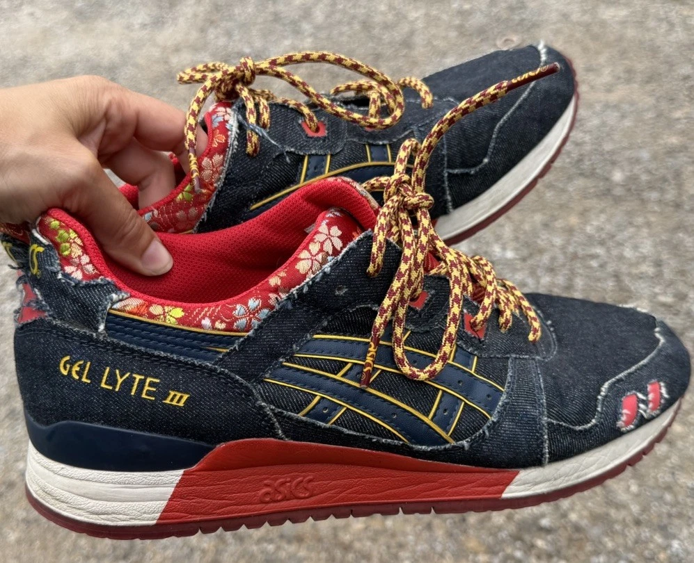 ASICS Gel Lyte 3 Japanese Denim Kimono for Sale  display picture 2
