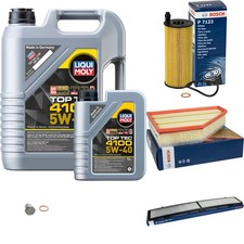 BOSCH Inspektionspaket 6L Liqui Moly Top Tec 4100 5W-40 f�r BMW 3er Touring
