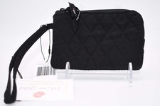 Vera Bradley Microfiber RFID Zip-Top ID Case in "Classic Black"