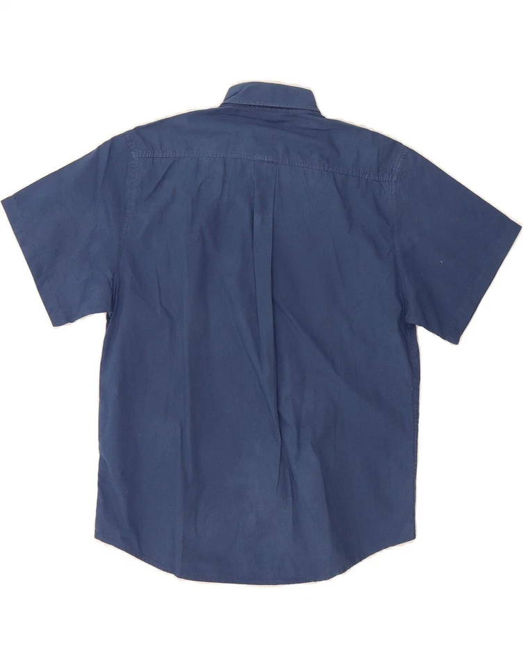 Camisa de manga corta Benetton para mujer Reino Unido 16 grande azul marino algodón AJ05 Foto 2 de 3