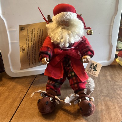 Kurt Adler  A Moment To Relax  Christmas Sitting Santa Clause Display Figure