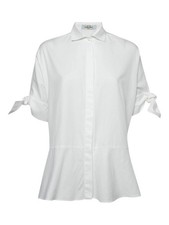 Blusa de algodón jacquard con logotipo de Carolina Herrera