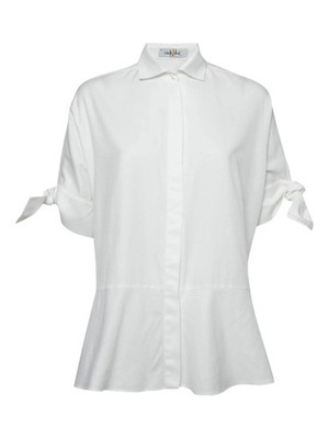 Carolina Herrera Logo Jacquard Cotton Blouse