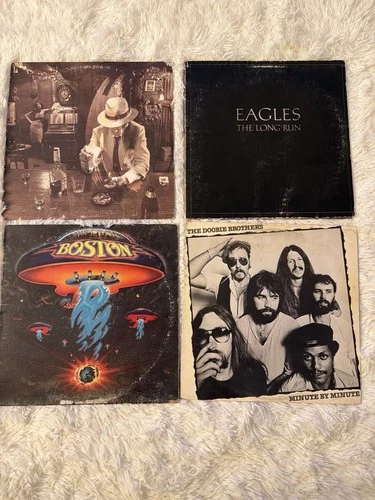 Classic Rock Vinyl Lot Eagles Boston Doobie Brothers The Long Run LP
