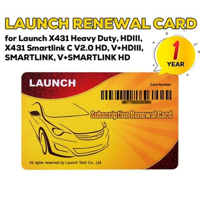 1 Jahre Online-Software-Update-Service für Launch X431 Heavy Duty HDIII SMARTLNK