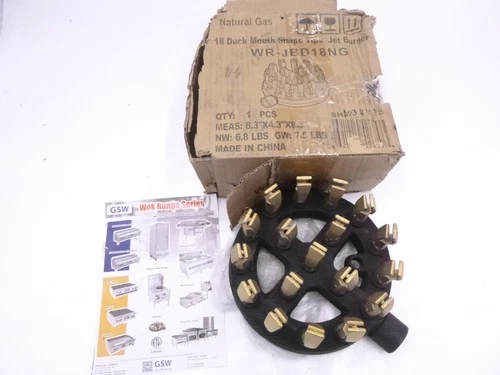 GSW USA  Jet Burner Duck Mouth Shape 18 Tips 1/2" Pipe WR-JBD18NG
